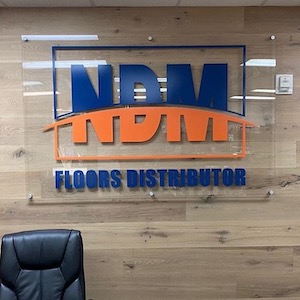 Acrylic Sign with Metal Standoffs
